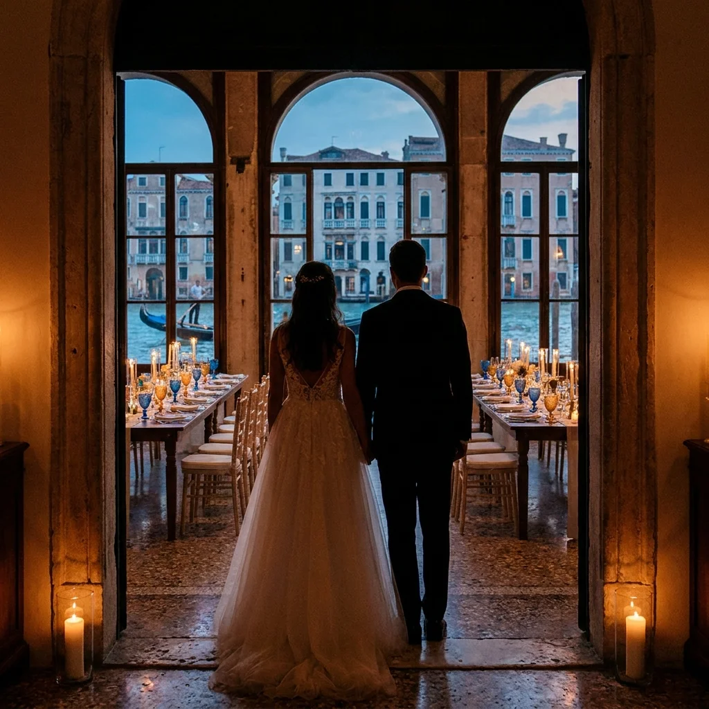 venice wedding tablescape murano