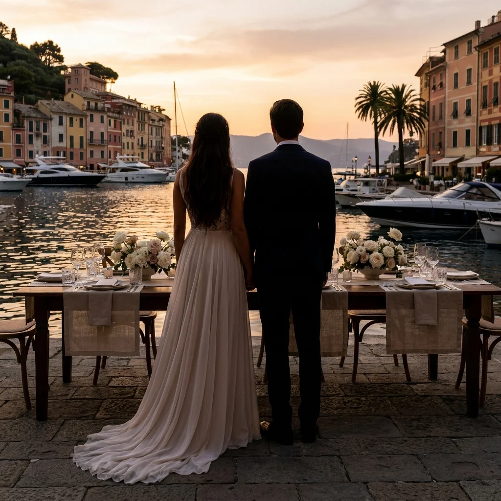 portofino wedding tablescape