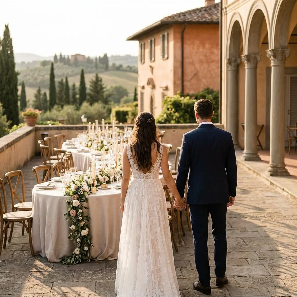 serpentine table wedding