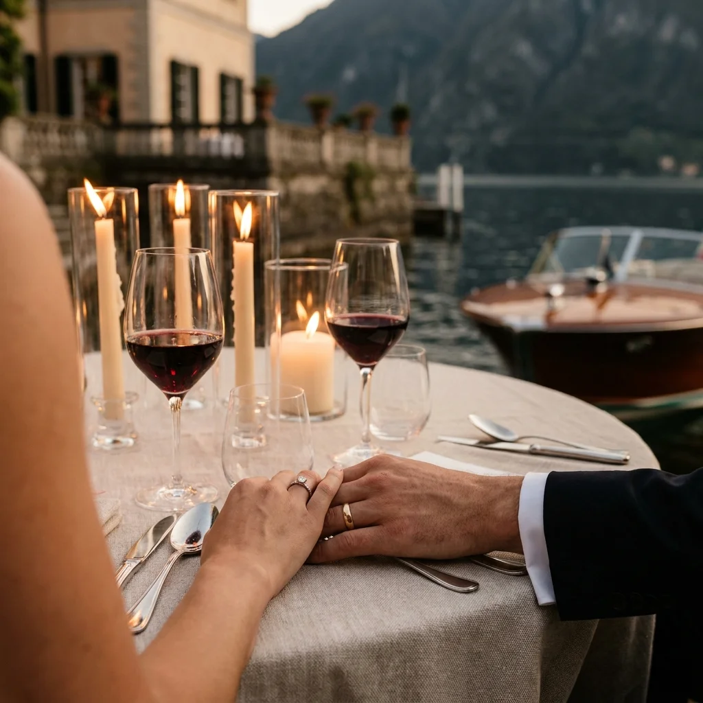 candlelit wedding