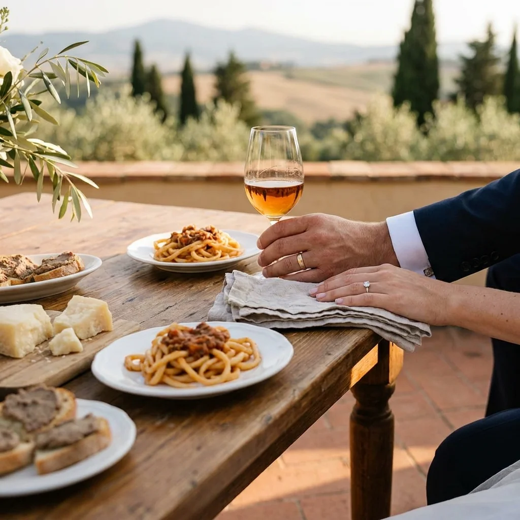 tuscany wedding reception