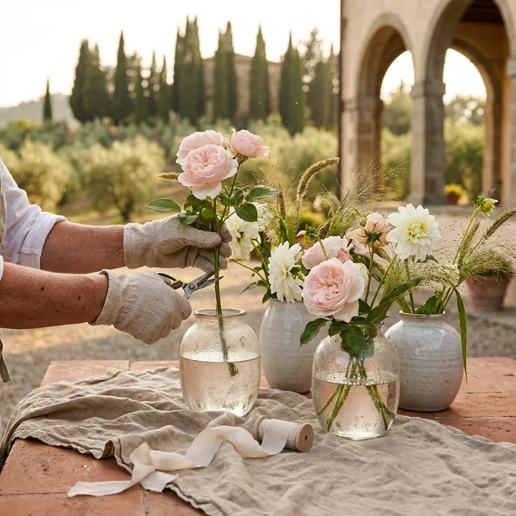 tuscany wedding flowers