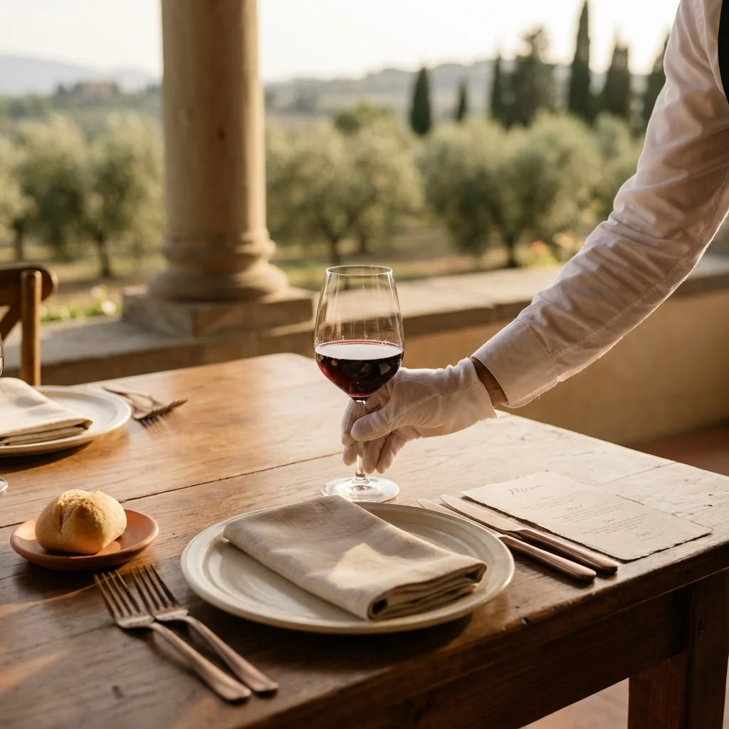 tuscan wedding table setting