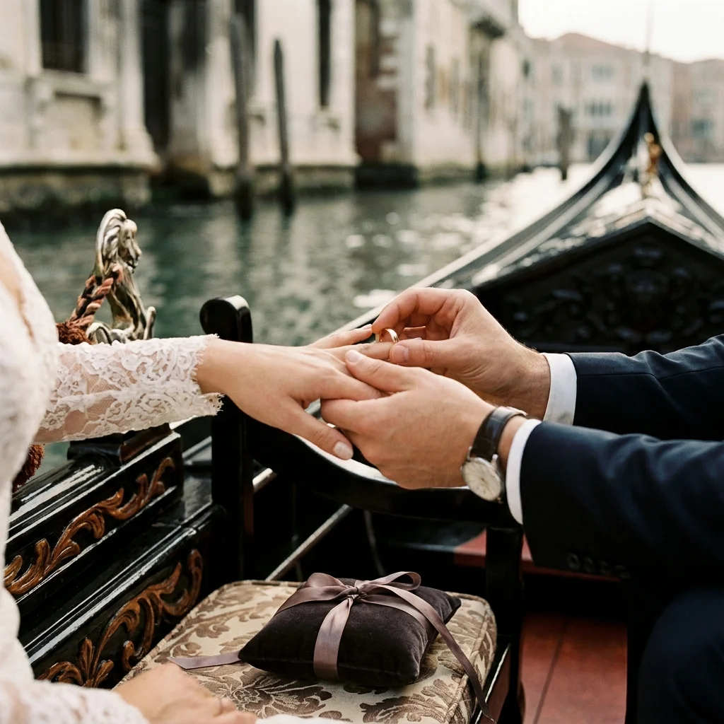 venice gondola wedding