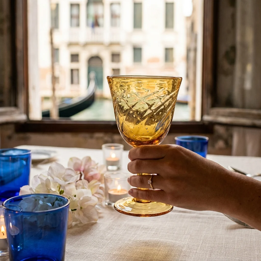 venice wedding tablescape murano