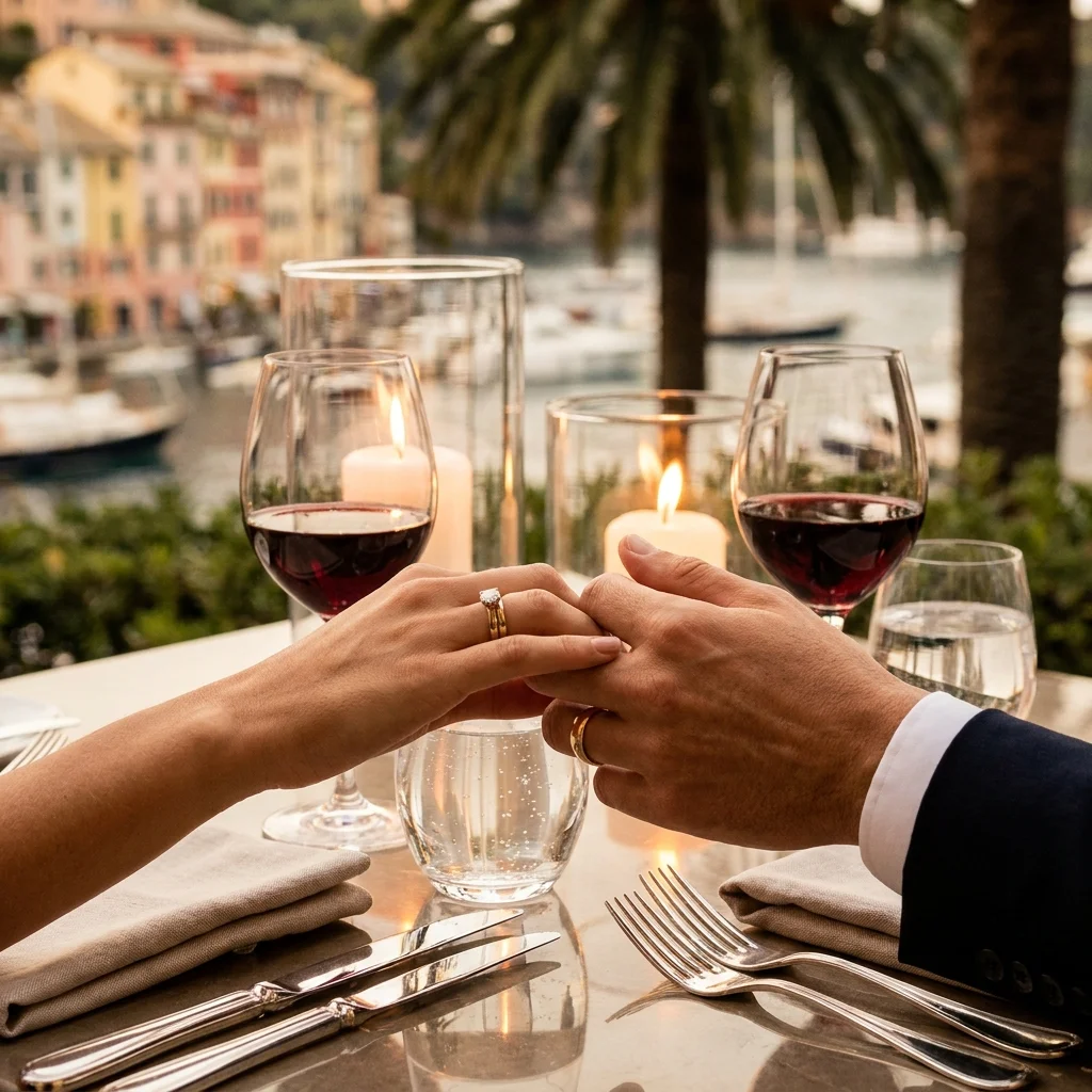 portofino candlelit reception