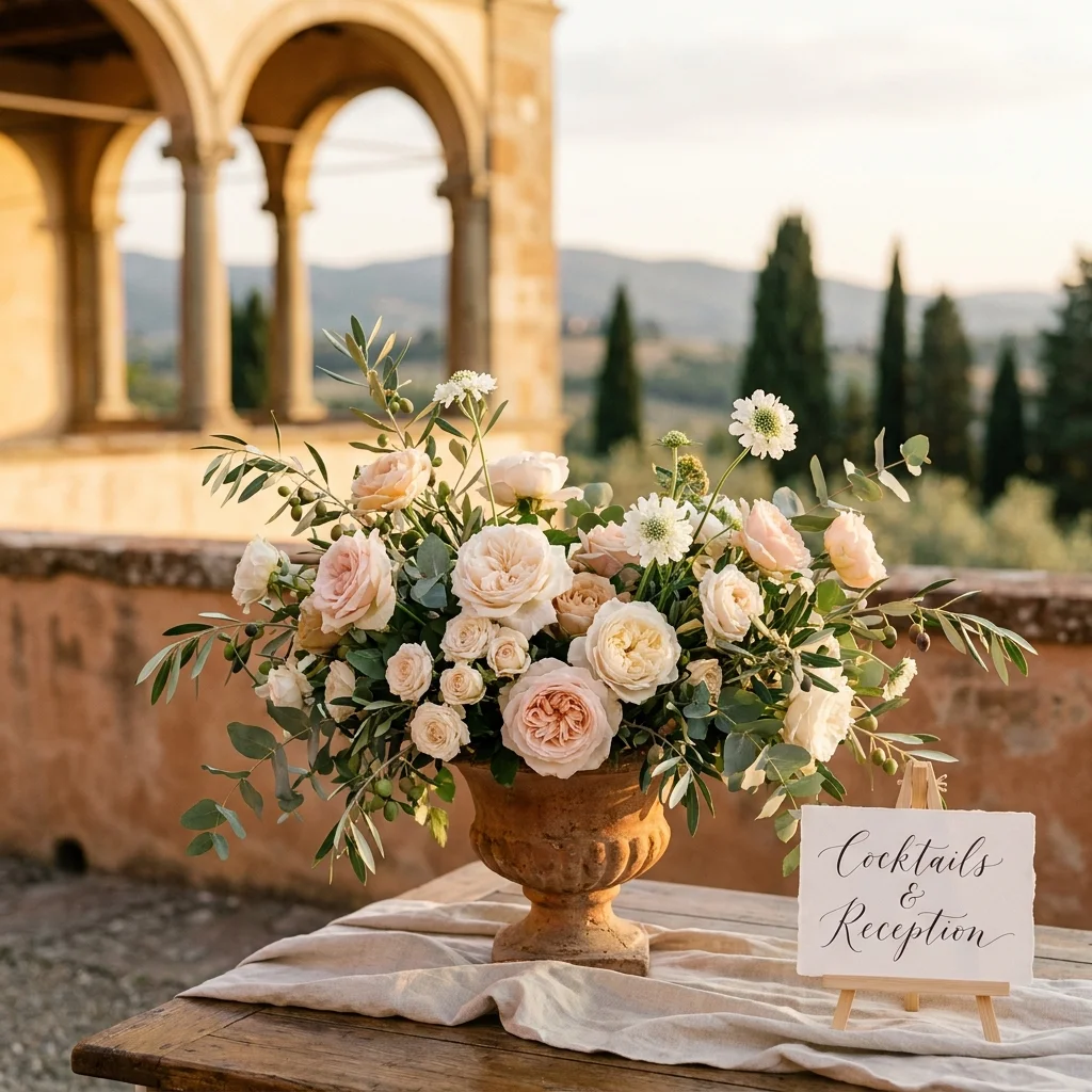 tuscany wedding reception