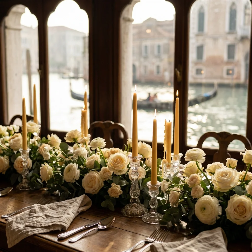 venice candlelit wedding