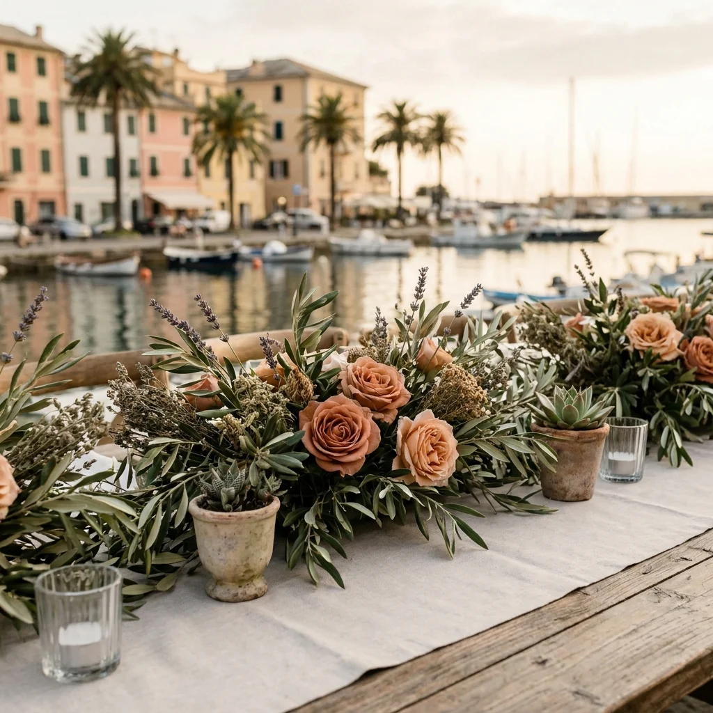 italian riviera tablescape