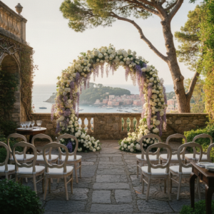 Symbolic wedding ceremony in the Secret Garden of Belmond Hotel Splendido above Portofino – Hotel Splendido wedding – Kiss Me Italy