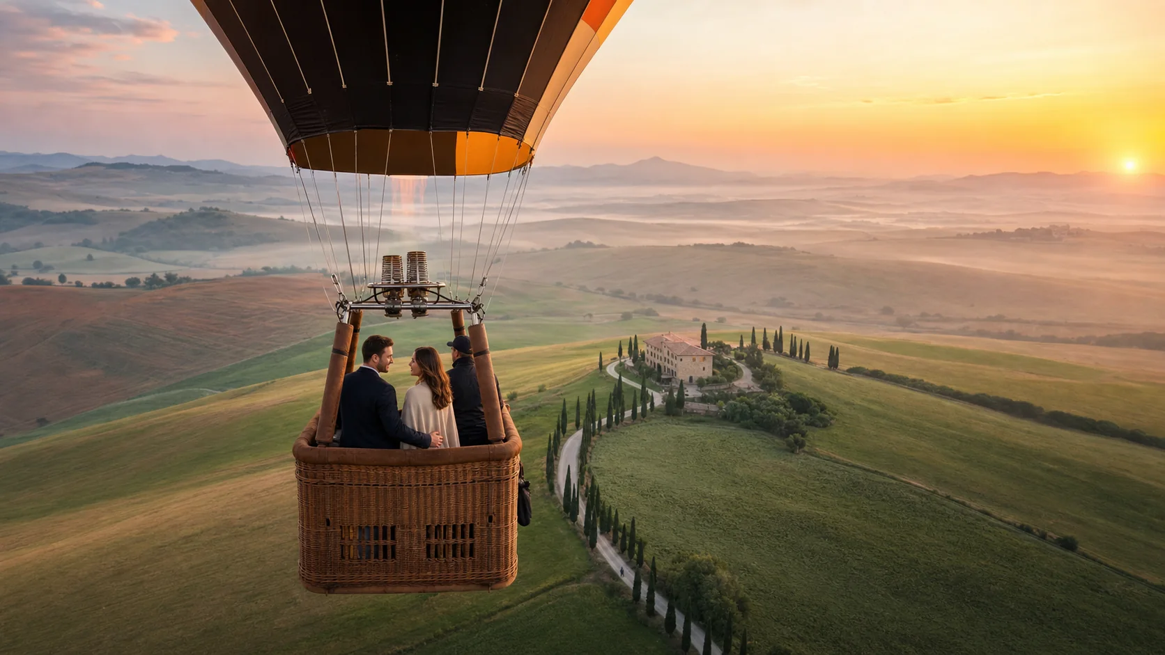 Hot Air Balloon Proposal in Italy