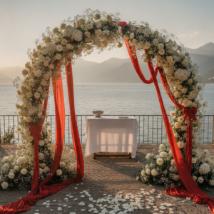 Elopement ceremony on the terrace of Castello Dal Pozzo over Lake Maggiore – castello dal pozzo elopement lake maggiore – Kiss Me Italy