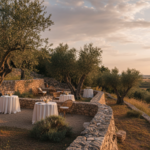 Wedding aperitivo in the wild gardens of a Val di Noto estate – Sicilian estate wedding – Kiss Me Italy
