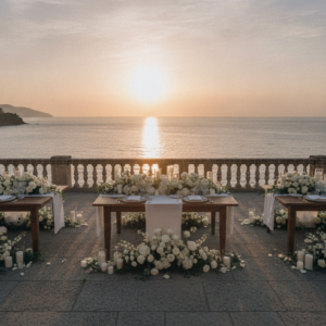 Wedding reception at Grand Hotel Miramare overlooking the sea, Santa Margherita – grand hotel miramare wedding santa margherita – Kiss Me Italy