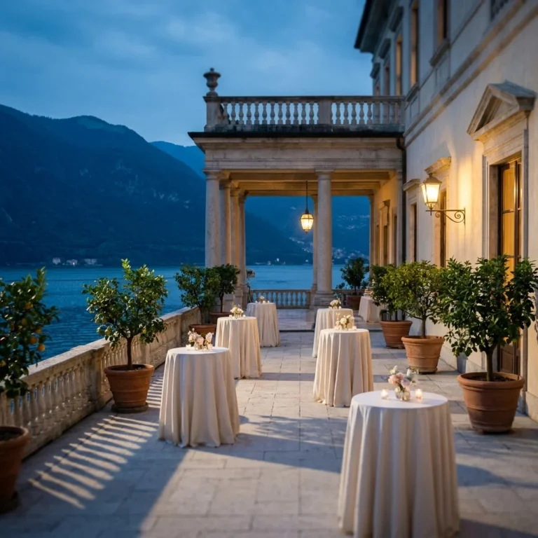 lake garda wedding tablescape