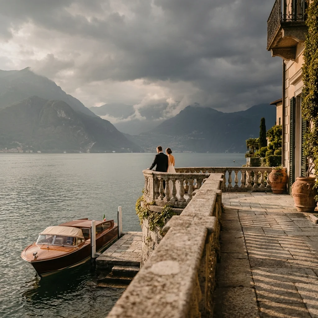 lake como elopement package
