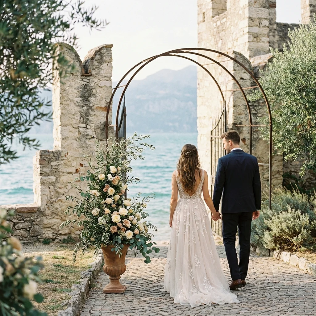lake garda wedding flowers