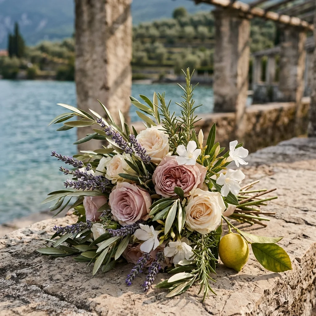 lake garda wedding flowers