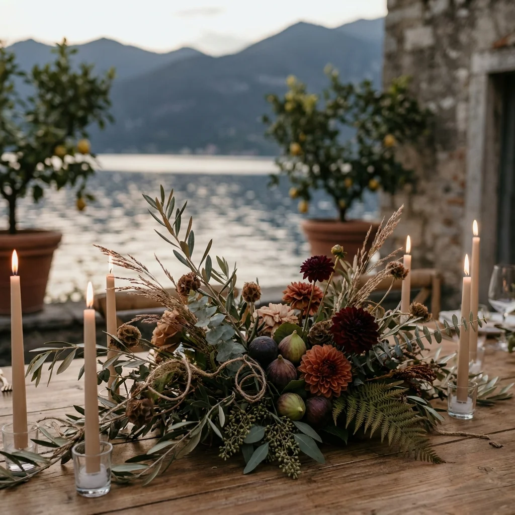 lake garda candlelit reception