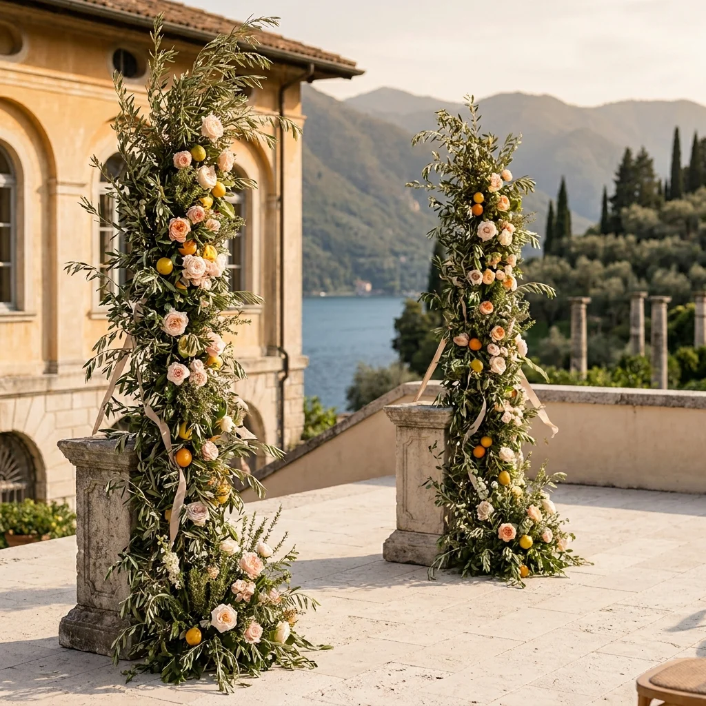 lake garda wedding flowers