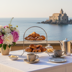Morning-after wedding breakfast over the Gulf of Poets in Portovenere – wedding escape Liguria – Kiss Me Italy