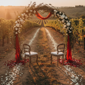 Elopement ceremony among the vines at Tenuta Carapace, Umbria – tenuta carapace elopement umbria – Kiss Me Italy