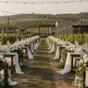 Wedding reception among the vines at Tenuta Carapace, Umbria – tenuta carapace wedding umbria – Kiss Me Italy