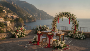 Forever Vow Above the Amalfi Sea — Tramonto d'Oro