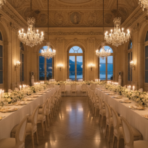 Evening wedding reception at Villa Erba, Lake Como – villa erba wedding como – Kiss Me Italy