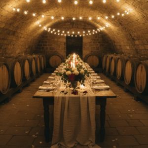 After party in the historic barrel cellars of a Sicilian wine estate – Sicilian country wedding – Kiss Me Italy