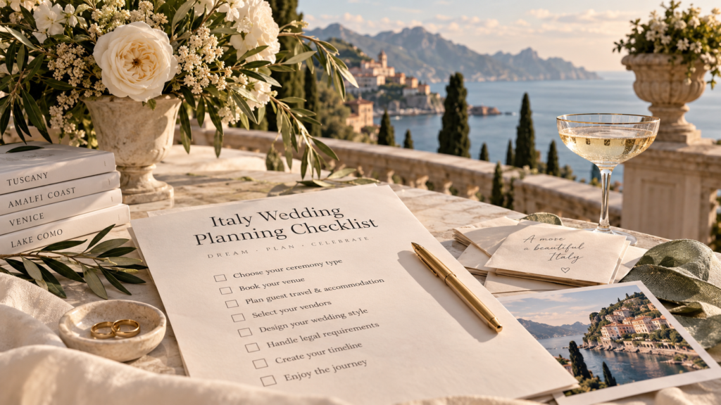 Italy Wedding Planning Checklist