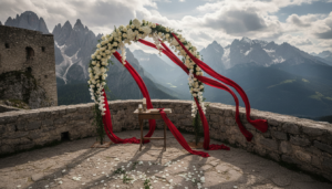 Romantic Marriage at the Alpine Castle — Castel Badia, Dolomites