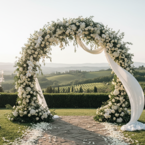 Garden wedding ceremony at Grotta Giusti Resort, Tuscany – grotta giusti resort wedding toscana – Kiss Me Italy