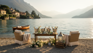 Whispers on the Lake: The Private Beach Proposal — Hotel Filario, Lake Como
