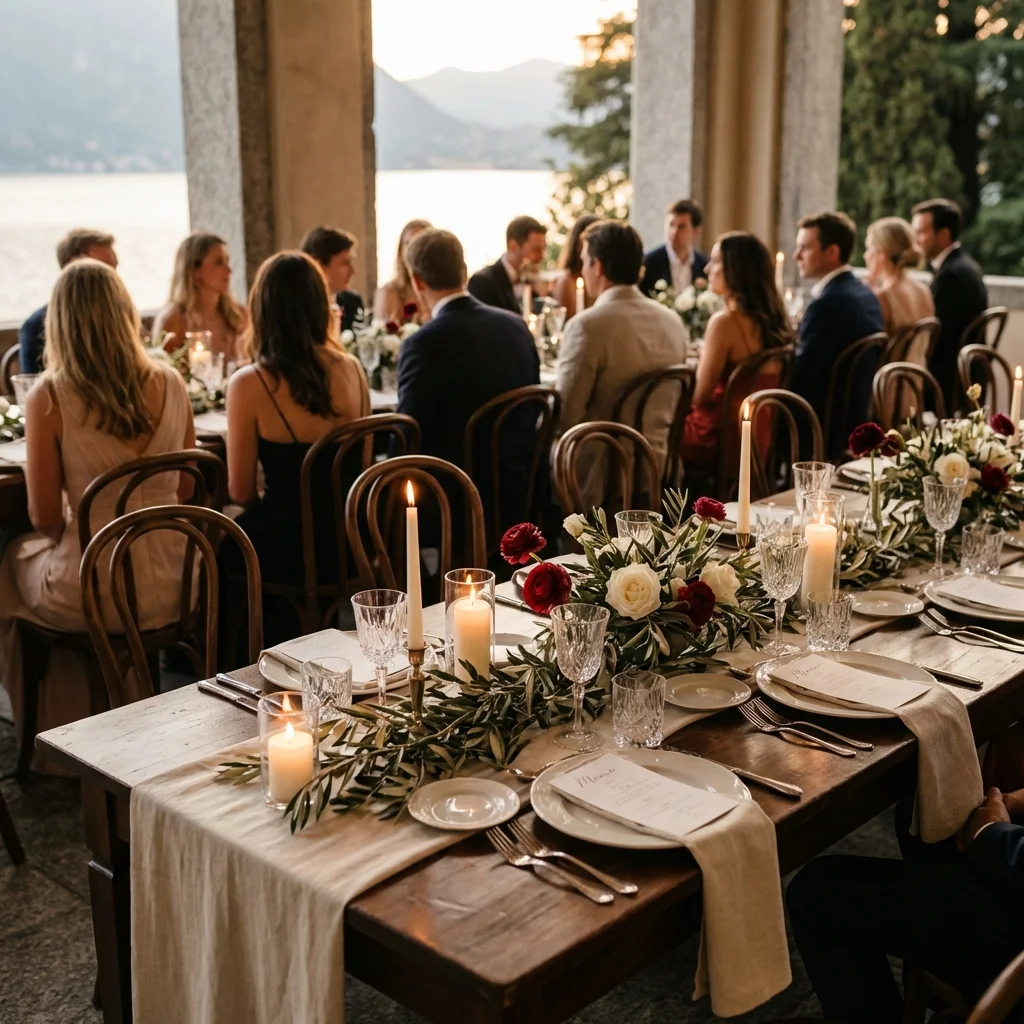 how much does a wedding in italy cost intimate guests table