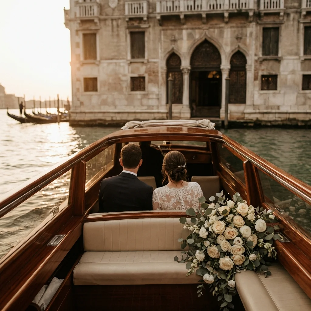 how much does a wedding in italy cost Venice water taxi