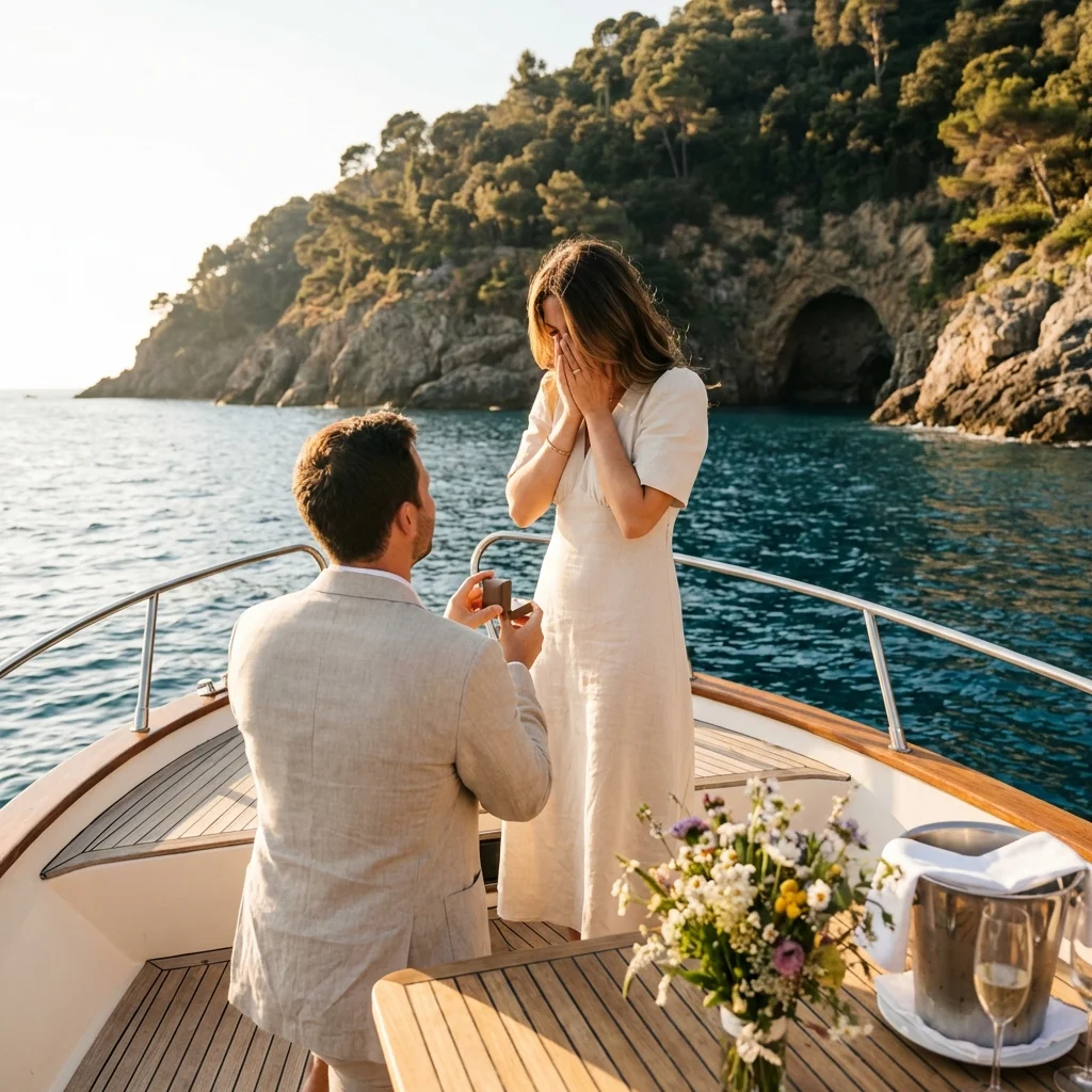 How to propose in Portofino — Only sea, sky, and yes