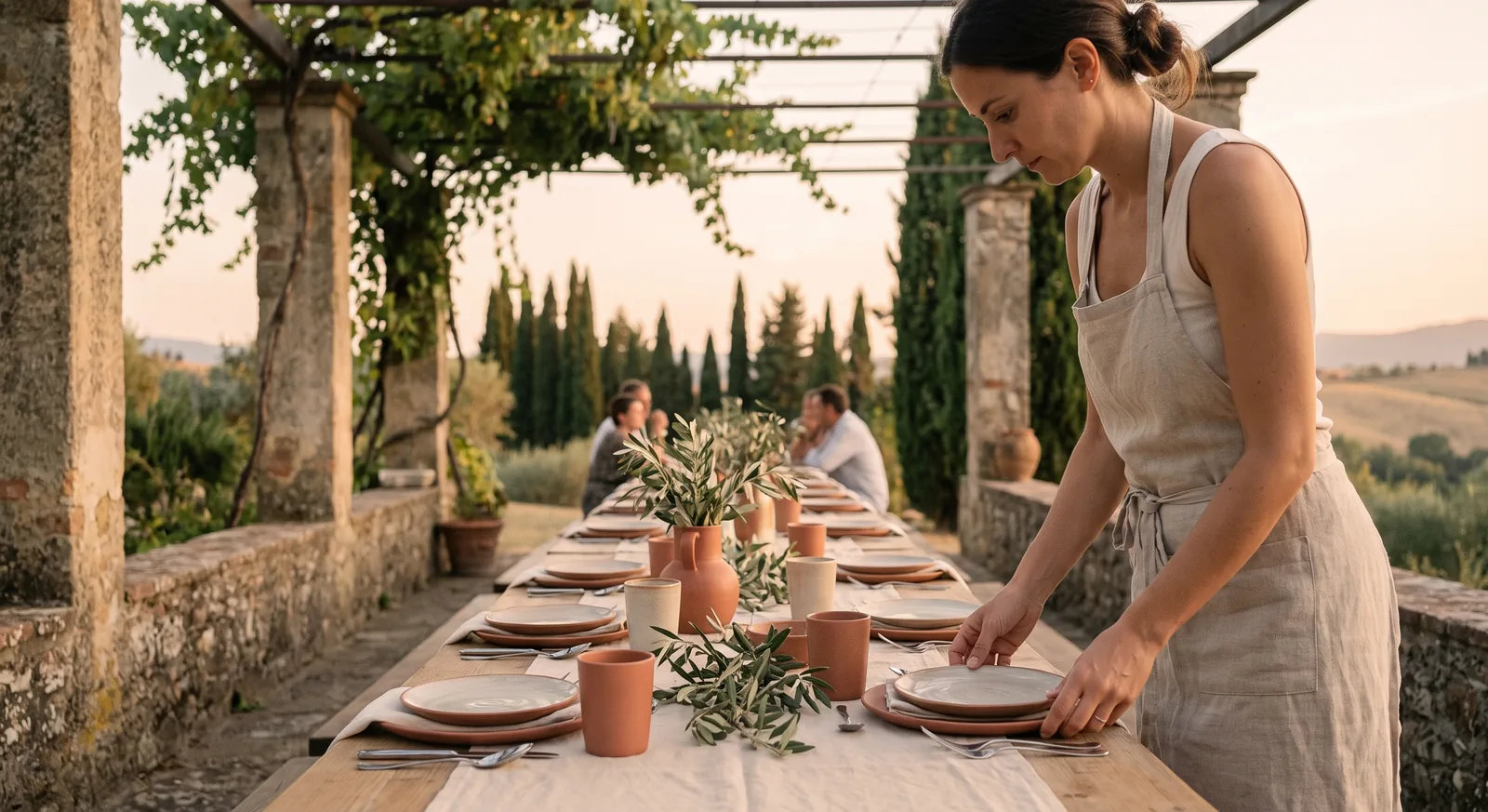 best wedding planners in italy managing Tuscany welcome dinner