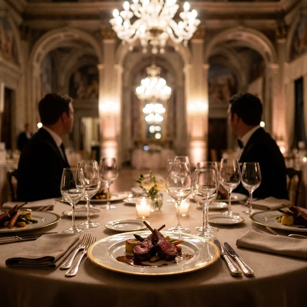 italian wedding food luxury plated dinner cost context