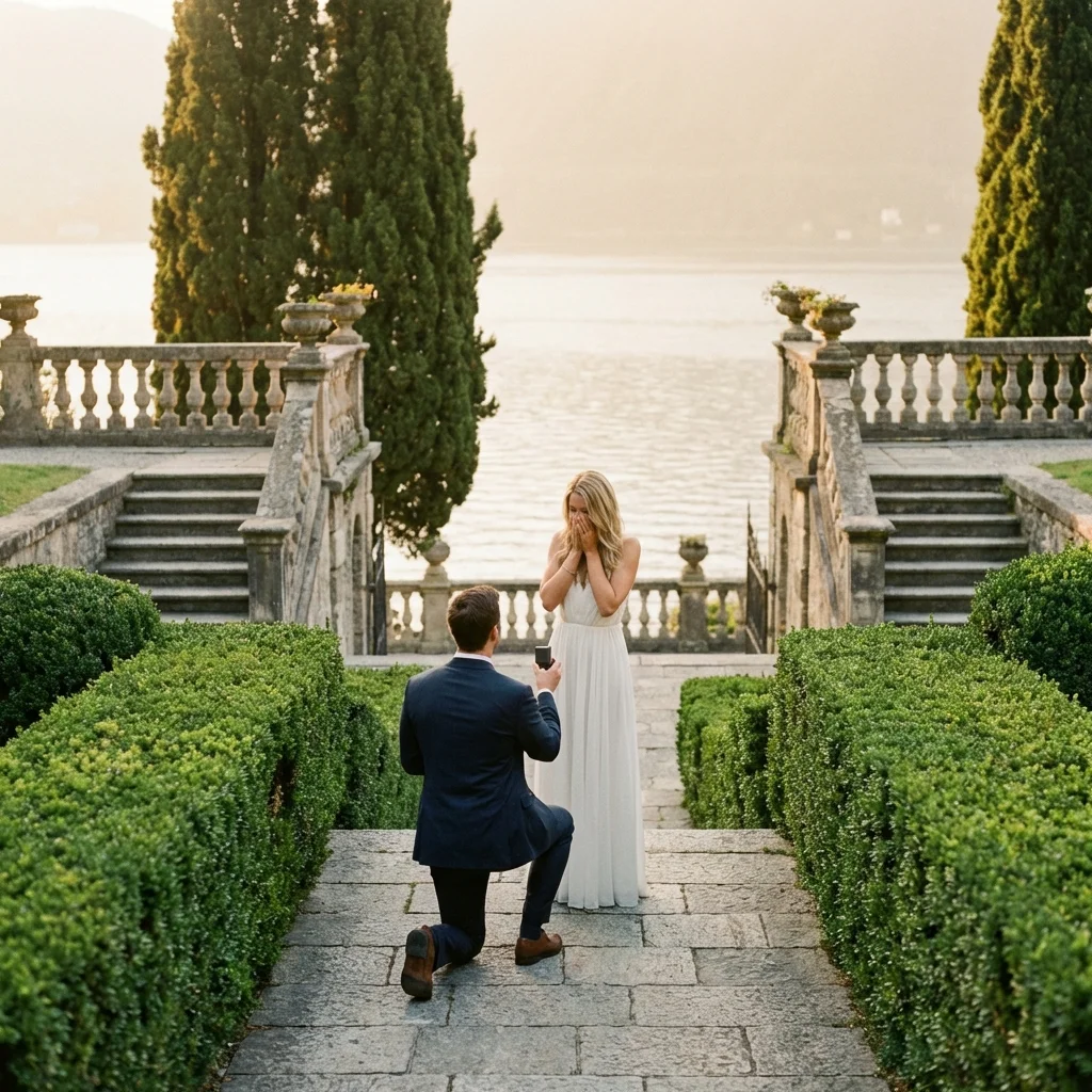 Lake Como proposal ideas — Garden Wedding in Italy