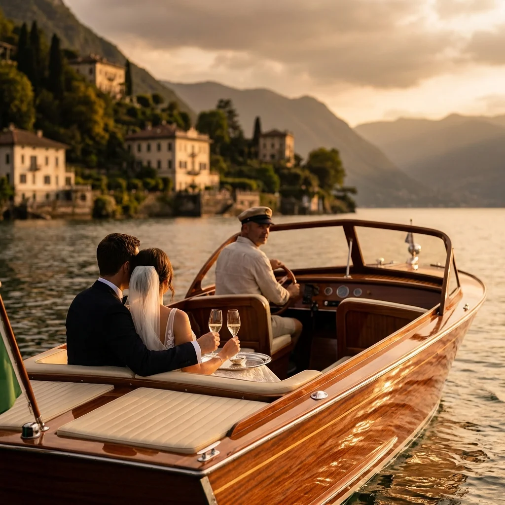 Lake Como proposal ideas — Golden hour, guided by precision