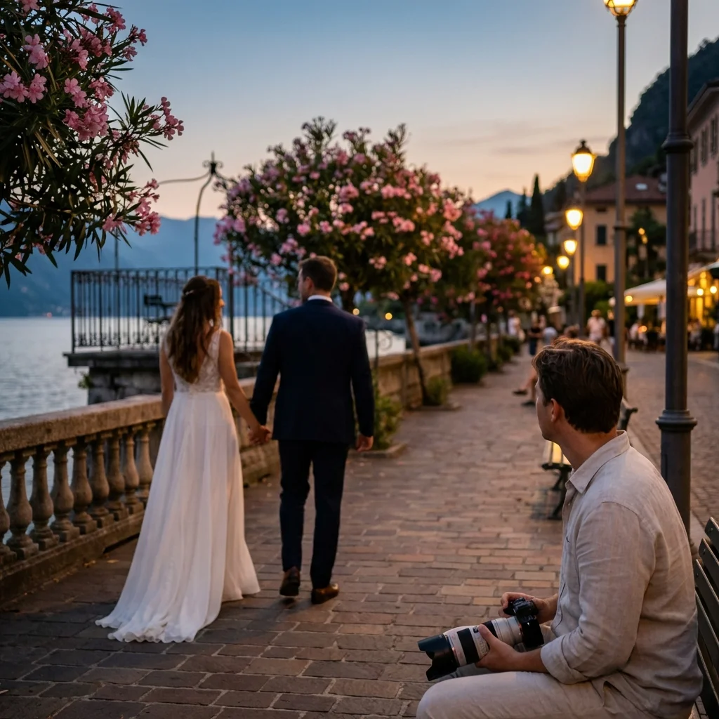 Lake Como proposal — Invisible hands, perfect timing