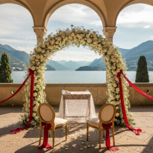 Elopement ceremony on the terrace of Monastero Pax, Lake Como – monastero pax elopement como – Kiss Me Italy