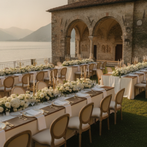 Wedding reception before Monastero Pax, Lake Como – monastero pax wedding como – Kiss Me Italy
