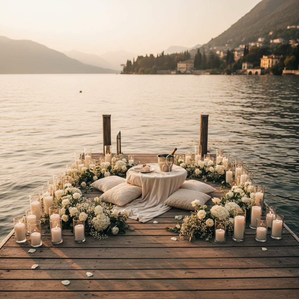 Proposal on a small private dock on Lake Como – private dock proposal como – Kiss Me Italy