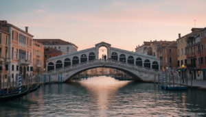 The Rialto Bridge Dawn Proposal — Venice