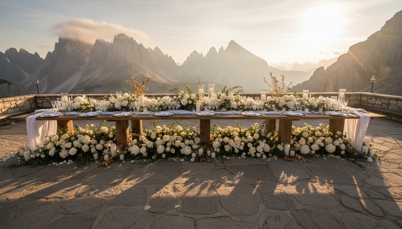 Wedding reception at Rifugio Col Pradat, Dolomites – rifugio col pradat wedding dolomites – Kiss Me Italy