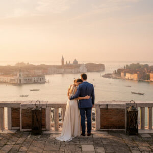 Proposal on the San Giorgio bell tower, Venice, with panoramic view – san giorgio bell tower proposal venice – Kiss Me Italy