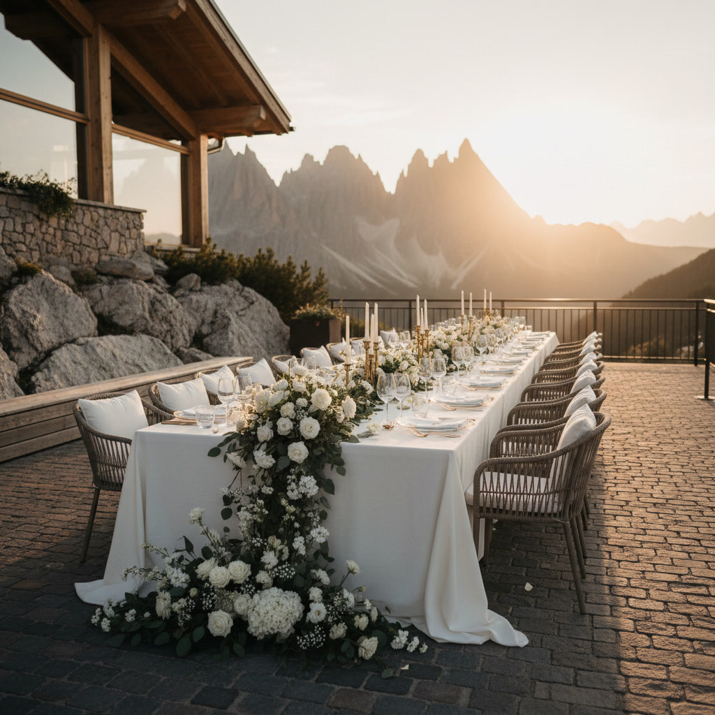 Wedding reception at Tirler - Dolomites Living Hotel – tirler wedding dolomites – Kiss Me Italy
