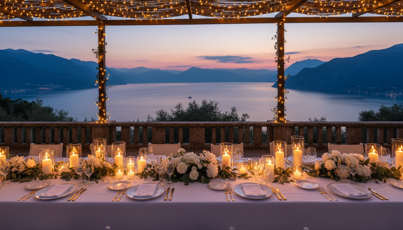 Wedding dinner at Villa Arcadio, Lake Garda – villa arcadio wedding garda – Kiss Me Italy